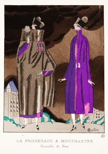 La Promenade à Montmartre, uit een Collectie van Modeplaten, 1920