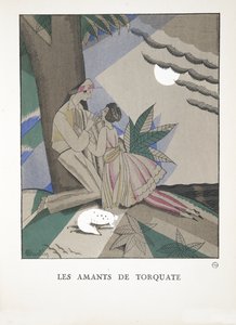 Les Amants de Torquate, uit een Collectie van Modeplaten, 1921 door Charles Martin
