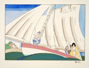 Yachting uit Sports & Divertissements, uitgegeven 1914