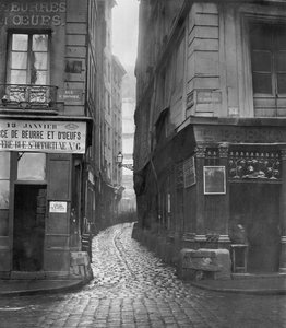 Rue Tirechape, vanaf rue St. Honore, Parijs, 1858-78 door Charles Marville