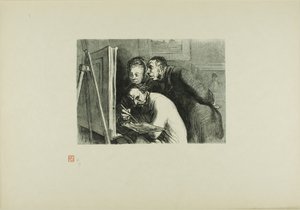 Schilder en de bourgeois door Charles Maurand