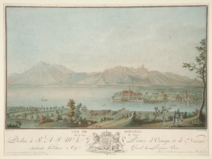 Uitzicht op Schadau aan het Meer van Thun (naar Clement)
