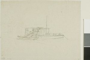 Een bagger door Charles Meryon