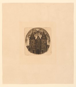 Oude poort van het Paleis van Justitie