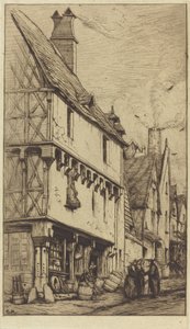 Oude woning in Bourges, genaamd "Het huis van de muzikant"