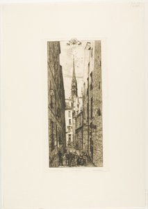 Chantrey Straat, Parijs door Charles Meryon