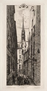 Chantrey Straat, Parijs door Charles Meryon