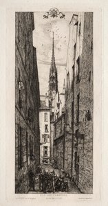 Chantrey Straat, Parijs, 1862 door Charles Meryon