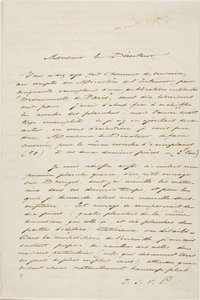 Charles Meryon gesigneerde brief