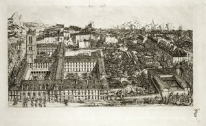 College Henri IV en het Lycee Napoleon, 1864 door Charles Meryon