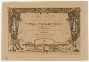 Omslag voor een reis naar Nieuw-Zeeland (1842-46) door Charles Meryon