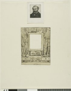 Ontwerp voor een lijst voor het portret van Armand Guéraud door Charles Meryon