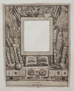 Ontwerp voor een lijst voor het portret van Armand Guéraud, 1862 door Charles Meryon
