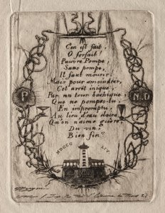 Etsen van Parijs: De Notre Dame-pomp, Kleine Plaat, 1854 door Charles Meryon