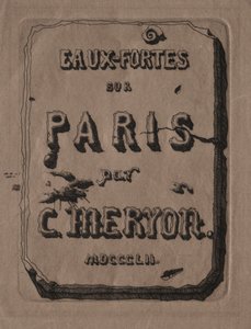 Etsen van Parijs: Titelpagina, 1852