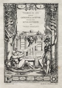 Frontispice voor een Catalogus van de Gravures van Thomas de Leu door Charles Meryon