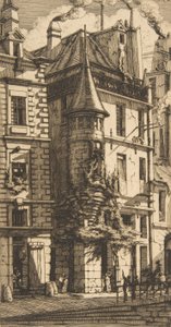 Huis met een torentje, rue de la Tixeranderie, Parijs