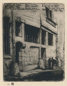 La Rue Des Mauvais Garcons 3e Staat, 5 x 3 78 Inches, 1854, 1927 door Charles Meryon