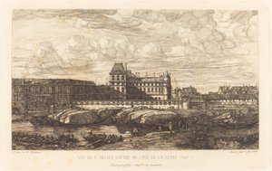 Het Oude Louvre, naar een Schilderij van Zeeman, 1651