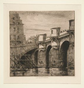 Le Pont-Neuf door Charles Meryon
