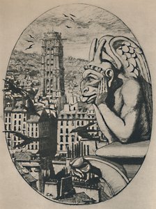 Le Stryge 8e Staat 6 34 x 5 18 Inches, 1853, 1927 door Charles Meryon