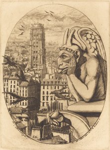 De vampier door Charles Meryon