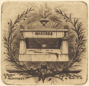 Het Graf van Molière, op Père-Lachaise, Parijs