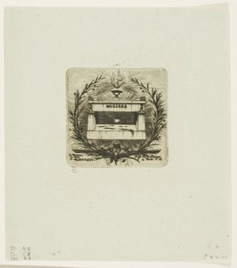 Graf van Molière, begraafplaats Père-Lachaise, Parijs door Charles Meryon