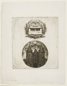 Graf van Molière, begraafplaats Père-Lachaise, Parijs en de oude poort van het Palais de Justice, Parijs