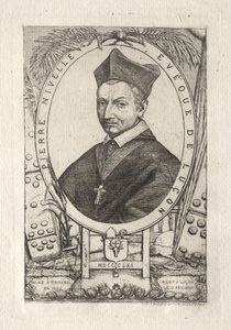 Pierre Nivelle, Bisschop van Luçon door Charles Meryon