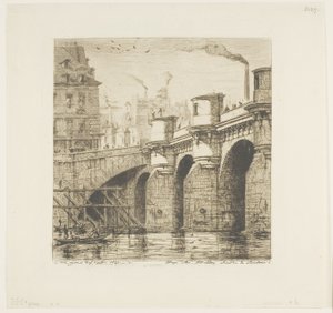 Pont-Neuf, Parijs door Charles Meryon