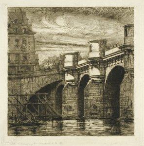 Pont-Neuf, Parijs door Charles Meryon