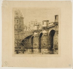 Pont-Neuf, Parijs door Charles Meryon