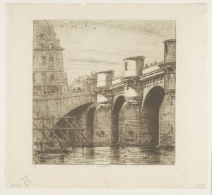 Pont-Neuf, Parijs door Charles Meryon