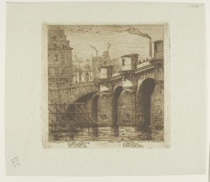 Pont-Neuf, Parijs door Charles Meryon