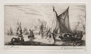 Zuidzee vissers door Charles Meryon