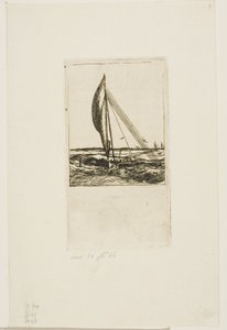 Snelvarende proa, Mulgrave-archipel, Oceanië door Charles Meryon