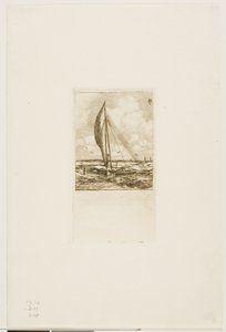 Snelzeilende Proa, Mulgrave-archipel, Oceanië door Charles Meryon