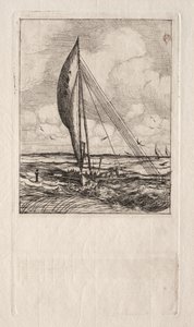 Snelle Zeilende Proa, Mulgrave Archipel, Oceanië, 1866 door Charles Meryon