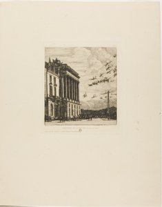 Het admiraliteit, Parijs door Charles Meryon