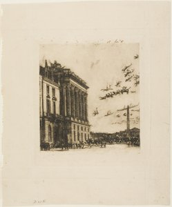 Het Admiraalshuis, Parijs door Charles Meryon