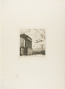 Het admiraliteit, Parijs door Charles Meryon