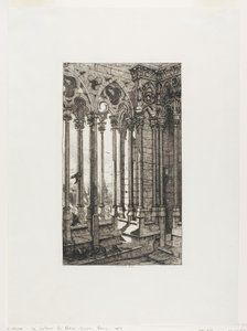 De Galerij van Notre-Dame, Parijs door Charles Meryon