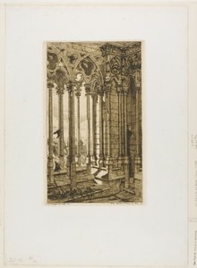 De Galerij van Notre-Dame, Parijs door Charles Meryon