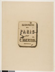 Titelpagina voor Eaux-Fortes sur Paris