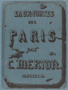 Titelpagina van de Set Etsen van Parijs door Charles Meryon