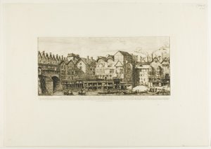 Zicht op een Deel van de Stad Parijs tegen het Einde van de XVII Eeuw door Charles Meryon