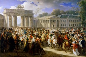 Intocht van Napoleon in Berlijn, 27 oktober 1806 door Charles Meynier