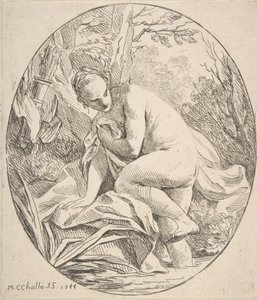 Diana bij het bad, 1744 door Charles Michel Ange Challe