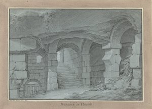 Gezicht in het Colosseum door Charles Michel Ange Challe